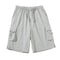 Pantalones Cortos Funcionales Holgados con Bolsillos Laterales y Cintura Ajustable para Hombre