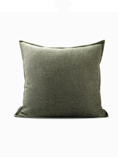 Almohada Lumbar Gris Verde de Algodón y Lino - Cojín de Apoyo Nórdico - Image 8
