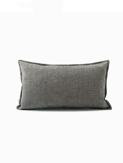 Cojín Cuadrado Gris Oscuro de Algodón y Lino para Sofá y Decoración - Image 7