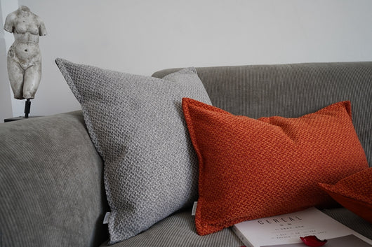 Funda de Almohada Doble Cara Algodón Lino Estilo Japonés Rojo Naranja - Image 12