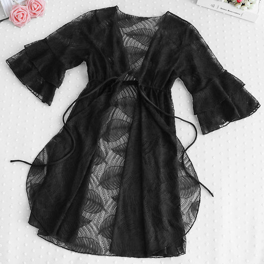 Traje de Baño de Tres Piezas Tallas Grandes - Diseño Elegante para Aguas Termales - Image 11