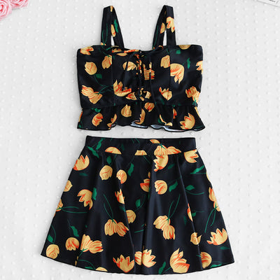 Traje de Baño de Tres Piezas Tallas Grandes - Diseño Elegante para Aguas Termales - Image 12