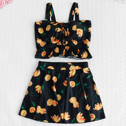 Traje de Baño de Tres Piezas Tallas Grandes - Diseño Elegante para Aguas Termales - Image 12