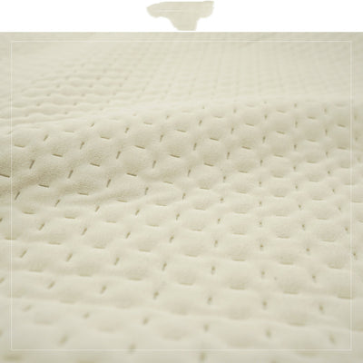 Cojín Cuadrado de Franela Blanca con Ribete para Cama, Sofá y Cabecera - Image 3