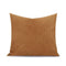 Almohada Decorativa Artesanal Cuero Naranja Wabi Wind - Tejida a Mano