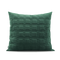 Cojín Chino Moderno Acolchado Verde Oscuro con Textura Geométrica 3D