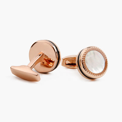 Gemelos Elegantes para Hombre con Incrustación de Concha - 2 Colores - Image 12
