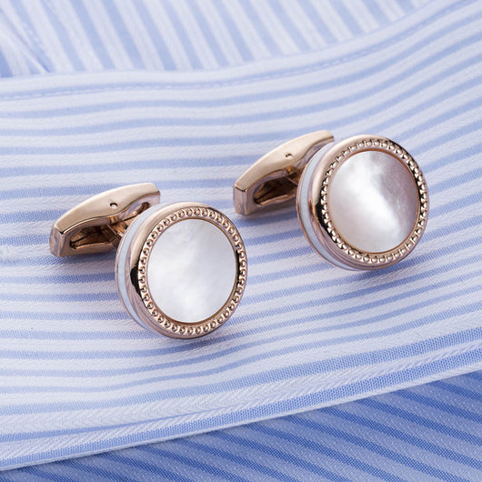 Gemelos Elegantes para Hombre con Incrustación de Concha - 2 Colores - Image 7