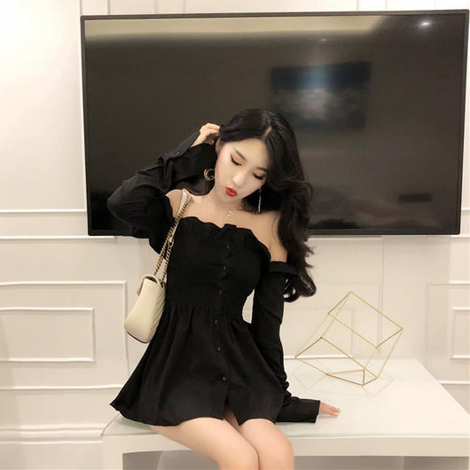 Vestido A-Línea Coreano Elegante para Otoño - Moda Chic para Mujer - Image 8