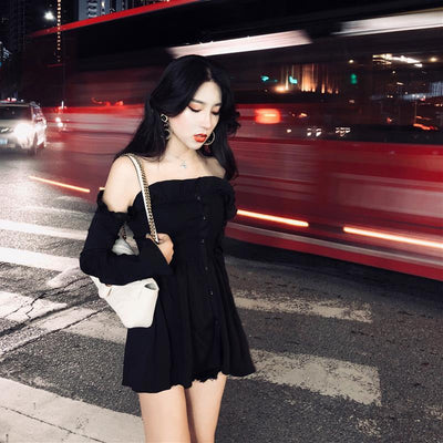 Vestido A-Línea Coreano Elegante para Otoño - Moda Chic para Mujer - Image 5