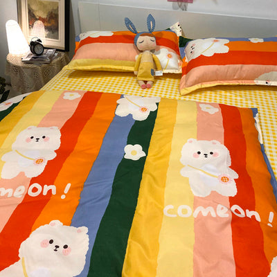Juego de Sábanas de Tres Piezas para Cama Individual de Dormitorio Estudiantil - Image 31