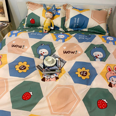 Juego de Sábanas de Tres Piezas para Cama Individual de Dormitorio Estudiantil - Image 3