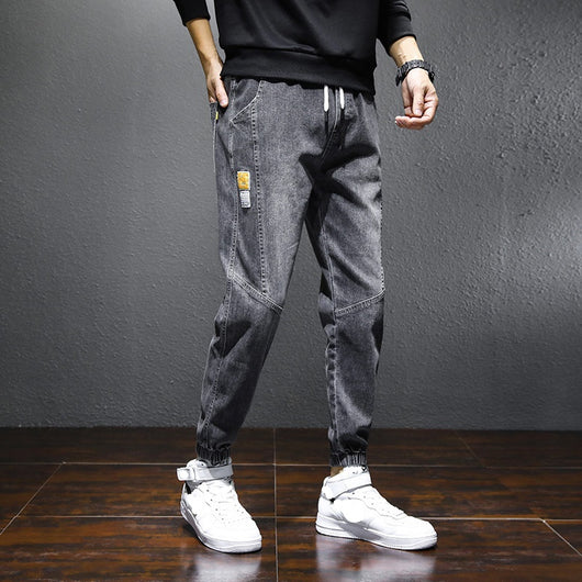 Pantalones Vaqueros de Cintura Elástica con Cordón Ajustable - Image 8