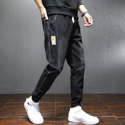 Pantalones Vaqueros de Cintura Elástica con Cordón Ajustable - Image 10