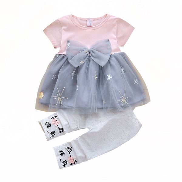 Vestido Estilo Occidental para Bebé - Conjunto Falda Infantil - Image 2