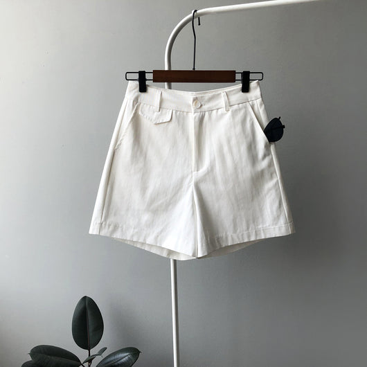 Shorts Casuales Cintura Alta Slim Fit para Mujer - Estilo Elegante y Cómodo - Image 4