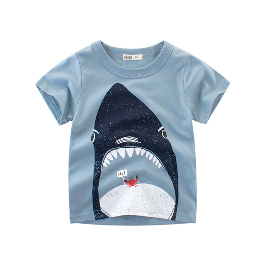 Camiseta Infantil de Manga Corta para Verano
