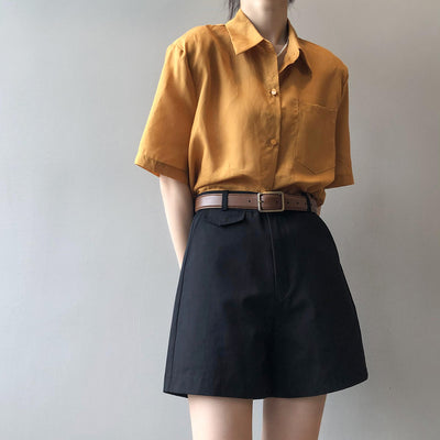 Shorts Casuales Cintura Alta Slim Fit para Mujer - Estilo Elegante y Cómodo - Image 7