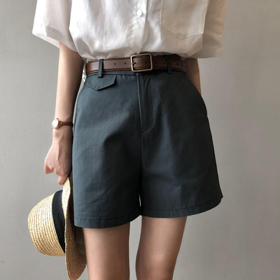 Shorts Casuales Cintura Alta Slim Fit para Mujer - Estilo Elegante y Cómodo - Image 9