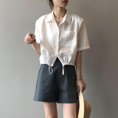 Shorts Casuales Cintura Alta Slim Fit para Mujer - Estilo Elegante y Cómodo - Image 14