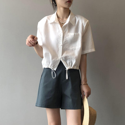 Shorts Casuales Cintura Alta Slim Fit para Mujer - Estilo Elegante y Cómodo - Image 14