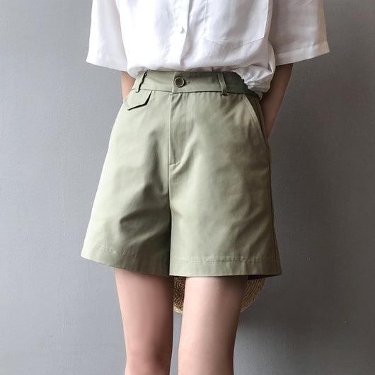 Shorts Casuales Cintura Alta Slim Fit para Mujer - Estilo Elegante y Cómodo - Image 10