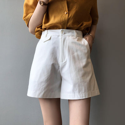 Shorts Casuales Cintura Alta Slim Fit para Mujer - Estilo Elegante y Cómodo - Image 16