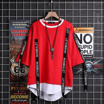 Sudadera con Capucha Estilo Coreano Hip-Hop Manga Corta Unisex - Image 11