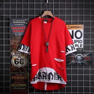 Sudadera con Capucha Estilo Coreano Hip-Hop Manga Corta Unisex