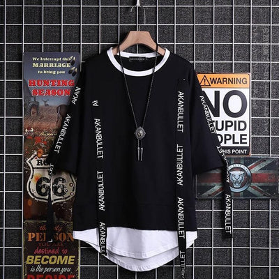 Sudadera con Capucha Estilo Coreano Hip-Hop Manga Corta Unisex - Image 2