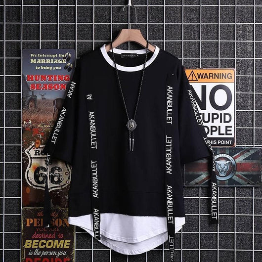 Sudadera con Capucha Estilo Coreano Hip-Hop Manga Corta Unisex - Image 2