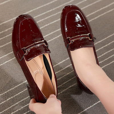 Zapatos de Cuero Genuino para Mujer - Suela Blanda y Cómoda, Diseño Clásico Británico - Image 9