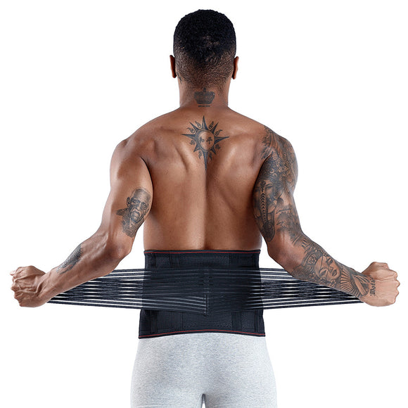 Faja Lumbar Deportiva con Soporte Ajustable Doble - Alivio de Dolor de Espalda