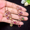 Natural Candy Color Tourmaline Necklace Chain Row Female Crystal Clean Color Good Brazil Rainbow Candy Tourmaline Plateado