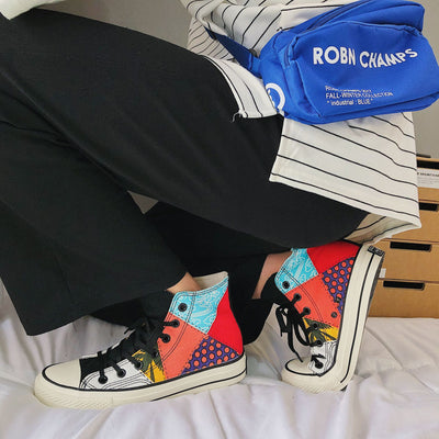 Zapatillas Altas de Lona Estilo Hong Kong para Hombre - Image 8