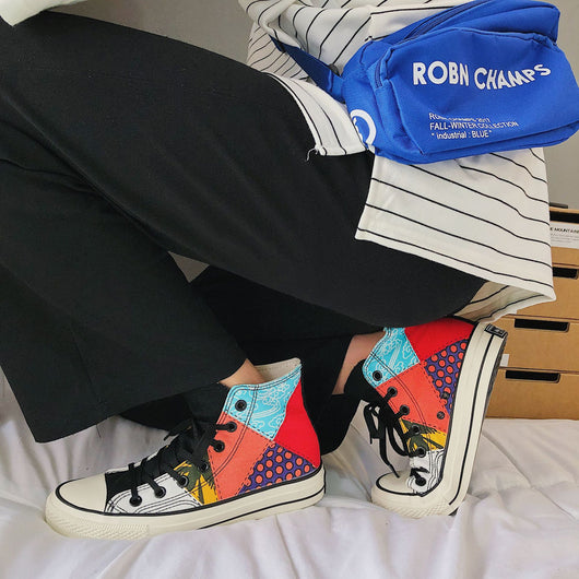 Zapatillas Altas de Lona Estilo Hong Kong para Hombre - Image 8