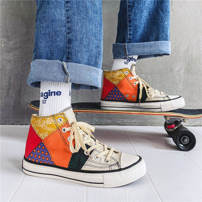 Zapatillas Altas de Lona Estilo Hong Kong para Hombre - Image 6