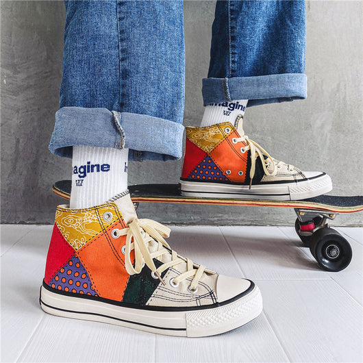 Zapatillas Altas de Lona Estilo Hong Kong para Hombre - Image 6