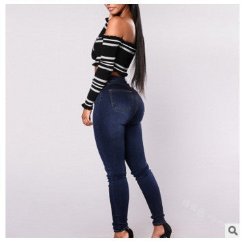 Pantalones Vaqueros Cintura Alta con Botones Múltiples - Image 5