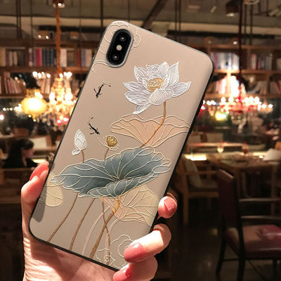 Funda iPhone 11 Pro Diseño Loto Elegante Inspirada en Yanxi Palace - Image 2