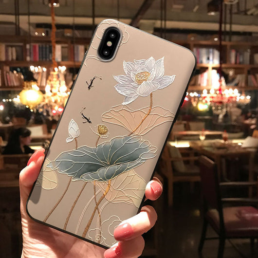 Funda iPhone 11 Pro Diseño Loto Elegante Inspirada en Yanxi Palace - Image 2