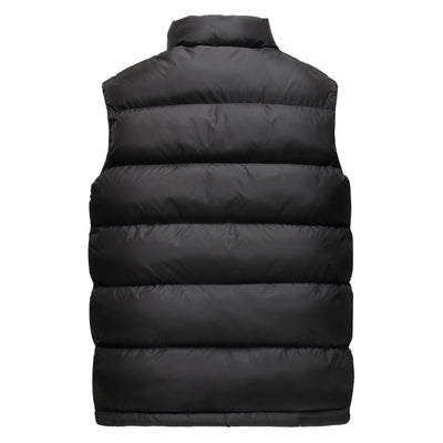 Chaleco Acolchado de Plumón Grueso con Cuello de Pie Bordado - Image 8