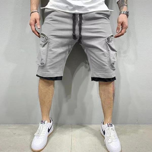 Shorts Deportivos Casuales Talla Grande para Hombre - Pantalones Cortos de Moda Internacional