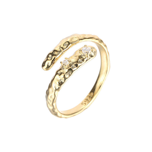 Anillo de Diamantes Serpiente Personalizado en Plata - Image 10