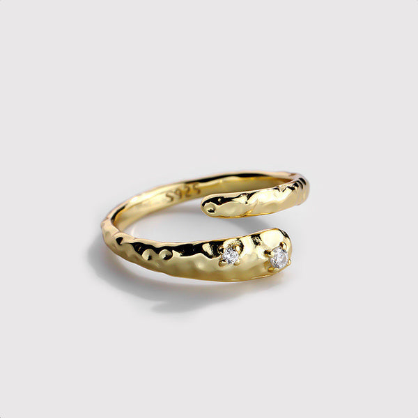 Anillo de Diamantes Serpiente Personalizado en Plata - Image 3