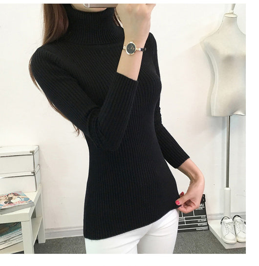 Suéter Cuello Alto Acolchado Cálido para Mujer - Image 6