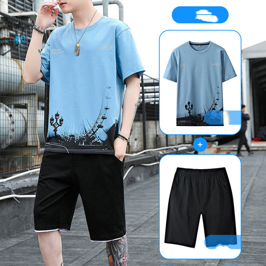 Conjunto Deportivo para Hombre - Camiseta y Shorts de Algodón para Verano - Image 12