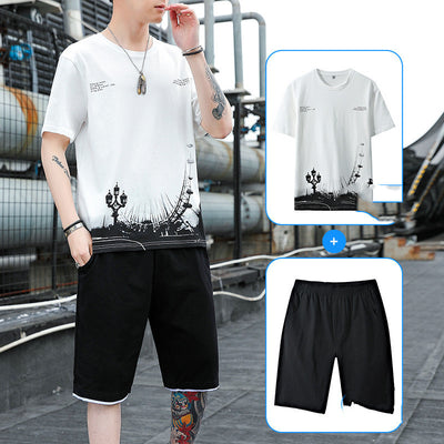 Conjunto Deportivo para Hombre - Camiseta y Shorts de Algodón para Verano - Image 13