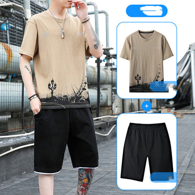 Conjunto Deportivo para Hombre - Camiseta y Shorts de Algodón para Verano - Image 5