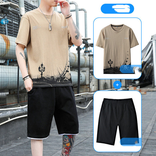 Conjunto Deportivo para Hombre - Camiseta y Shorts de Algodón para Verano - Image 5